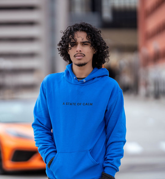 BLUE STATE OF CALM COZY COMFORTABLE HOODIES Unisex